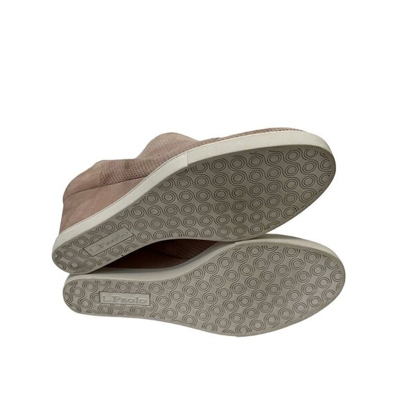 Linea Paolo Light Pastel Pink Perforated Felicia Wedge Platform Slip on Sneakers - Picture 11 of 14